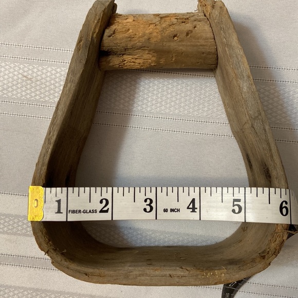 Wooden Western Vintage Saddle Stirrup - Picture 9 of 10